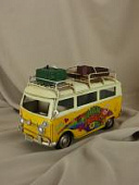 Ретро-автобус Фольксваген Т1,  'Flower Power', желтый