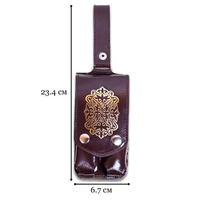 Набор дорожный «Мини-3» в чехле из натуральной кожи (2 персоны)