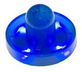 Бита для аэрохоккея LED "Neon - X" (синяя) D96 mm
