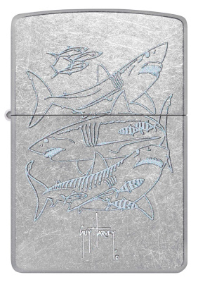 Зажигалка ZIPPO Guy Harvey с покрытием Street Chrome, латунь/сталь, серебристая, 38x13x57 мм Зажигалка ZIPPO Guy Harvey с покрытием Street Chrome, латунь/сталь, серебристая, 38x13x57 мм