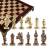 Шахматный набор "Византийская Империя" (20х20 см), доска красная