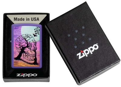 Зажигалка ZIPPO Skull Tree с покрытием Purple Matte, латунь/сталь, фиолетовая 38x13x57 мм Зажигалка ZIPPO Skull Tree с покрытием Purple Matte, латунь/сталь, фиолетовая 38x13x57 мм