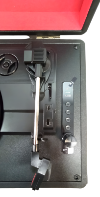 Виниловый проигрыватель патефон Suprem с USB, Bluetooth, черный, M-25Bk