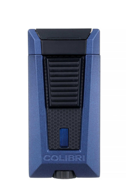 Зажигалка сигарная Colibri Stealth (тройное пламя), синий лак Navy