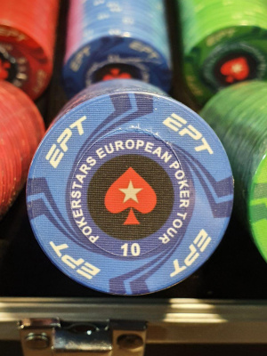 Набор для покера EPT Ceramic на 300 фишек, черный