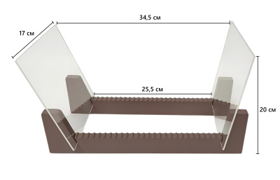 Держатель для 50-ти виниловых пластинок, RB-50M, мокко Держатель для 50-ти виниловых пластинок, RB-50M, мокко