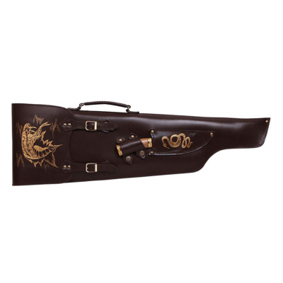 Шампурница подарочная «Чехол ружья» (змея, роспись) с мангалом