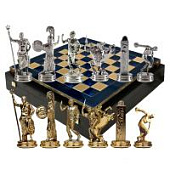 Шахматный набор "Олимпийские Игры" (36х36 см), доска синяя