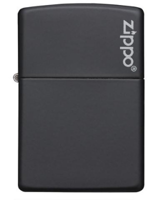 Зажигалка ZIPPO Classic с покрытием Black Matte, латунь/сталь, чёрная, матовая, 38x13x57 мм