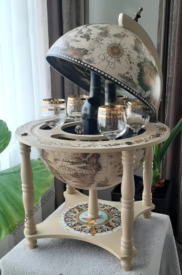 Глобус-бар настольный/напольный, сфера 33 см (арт.JG-33006W) Глобус-бар настольный/напольный, сфера 33 см (арт.JG-33006W)