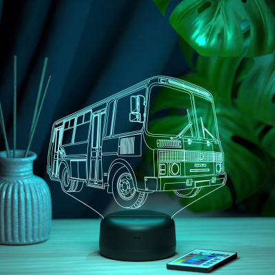 3D ночник Автобус