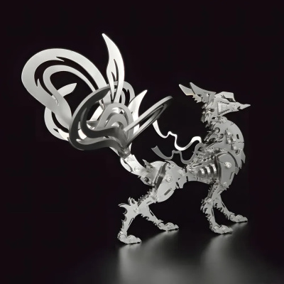 Сборная металлическая модель "Большая девятихвостая лиса" World of Warcraft DIY