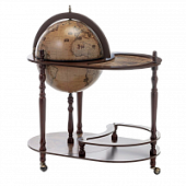 Глобус-бар напольный со столиком d 42, (современная карта мира на английском языке)