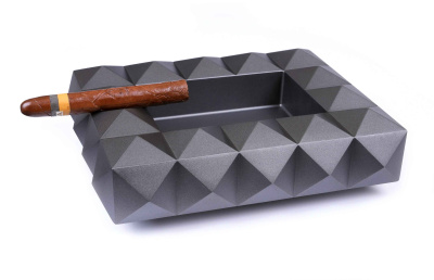 Пепельница Colibri Quasar на 8 сигар, Оружейная сталь, AT100T3