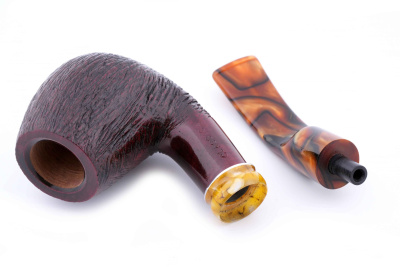 Трубка Mastro de Paja Pettinata Classica с цветным кольцом