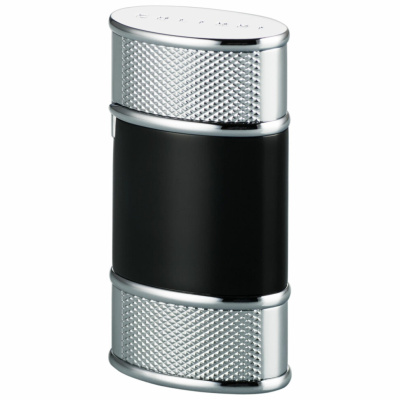 Зажигалка Colibri Virtuoso Black Lacquer & Silver Hobnail