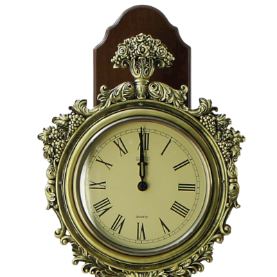 Часы классические настенные с маятником и гирями "Букет"