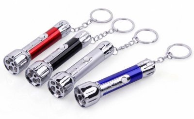 Фонарь-указка Kromatech светодиодный (5 LED), с красным лазером, 24 шт.