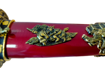 Танто, японский кинжал "Шиматцу", с когаи и козукой