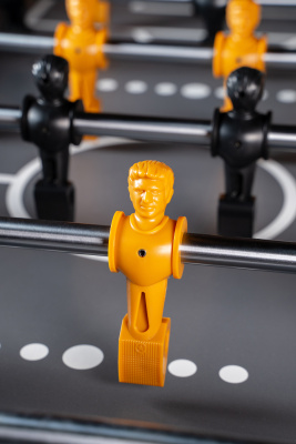 Игровой стол - футбол "Eiffel" (151х75,5х90см) коричнево-черный