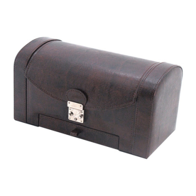 Шкатулка для мужских аксессуаров Jardin D'Ete, цвет коричневый "змея", 26,5x13x13,5 см