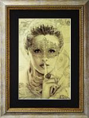 Картина на белом или желтом сусальном золоте «Тишина»