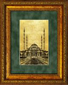 Картина на сусальном золоте «Сердце Чечни»