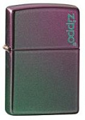 Зажигалка ZIPPO Classic с покрытием Iridescent, латунь/сталь, фиолетовая, матовая, 38x13x57 мм