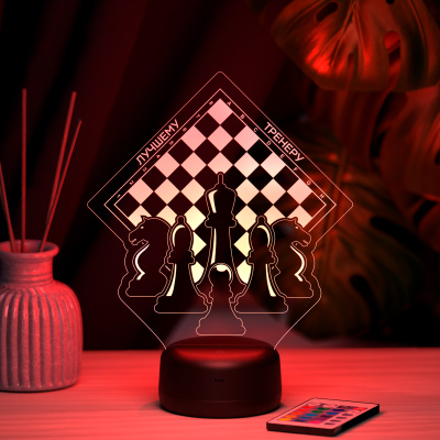 3D ночник Шахматы