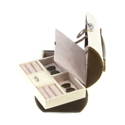 Шкатулка для украшений Jardin D'Ete, цвет бело-золотой, 18,2х13х12 см