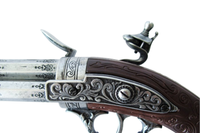 Макет. Кремневый 3-х ствольный пистоль (Франция, XVIII век)