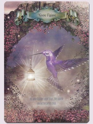 Карты Таро "Hummingbird Wisdom Oracle Cards" Red Feather / Оракул мудрости колибри
