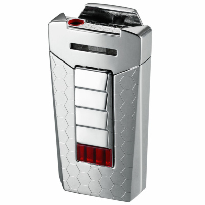 Турбо зажигалка TONINO LAMBORGHINI AERO Interwoven Torch Flame (MFH-325) ENGINE TURN PATTERN#87