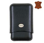 Чехол Jemar на 3 сигары, натуральная кожа, 464-3-Silver-Black Чехол Jemar на 3 сигары, натуральная кожа, 464-3-Silver-Black