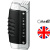 Турбо зажигалка Colibri Crossfire BLACK ANODZD POL SILVER