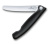 Нож Victorinox столовый, лезвие 11 см, серрейторная заточка, черный