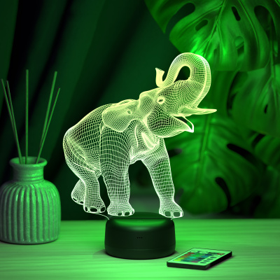 3D ночник Слон 2