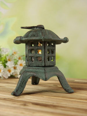 Декоративный фонарь "Ступа" под свечу для дачи