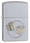 Зажигалка ZIPPO Classic с покрытием Satin Chrome™, латунь/сталь, серебристая, матовая, 38x13x57 мм