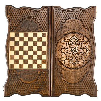 Нарды резные "Армянский узор 7" 60, Ustyan Нарды резные "Армянский узор 7" 60, Ustyan