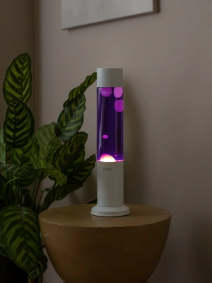 Лава лампа Amperia Tube White Белая/Фиолетовая (39 см)