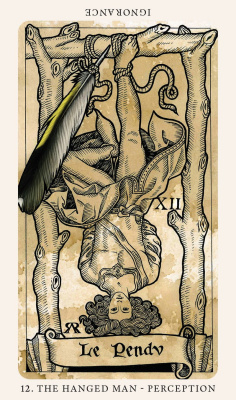 Карты Таро "The Medieval Feathers Tarot" Blue Angel / Средневековое таро "Перья"