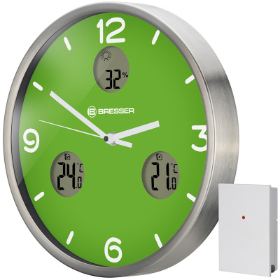 Часы настенные Bresser MyTime io NX Thermo/Hygro, 30 см