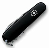 Нож Victorinox Spartan, 91 мм, 12 функций, черный, в блистере