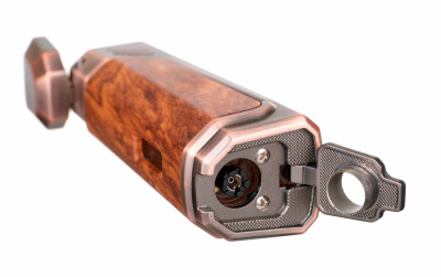 Зажигалка сигарная Honest, тройное пламя, с пробойником, бронза