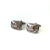 Запонки Cufflinks Inc. Прямоугольник с бежевой эмалью CF45