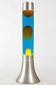 Лава-лампа 39см CY Silver Оранжевая/Синяя (Воск)