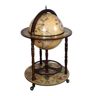 Глобус-бар напольный "New World", d=42 см (современная карта мира на английском языке)