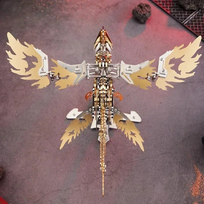 Механический конструктор DIY Cyberpunk из нержавеющей стали "Феникс" - Gold Механический конструктор DIY Cyberpunk из нержавеющей стали "Феникс" - Gold