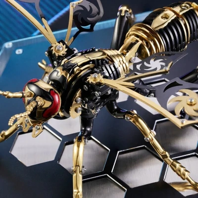 Механический конструктор DIY Cyberpunk из нержавеющей стали "Оса" - Black Gold Механический конструктор DIY Cyberpunk из нержавеющей стали "Оса" - Black Gold